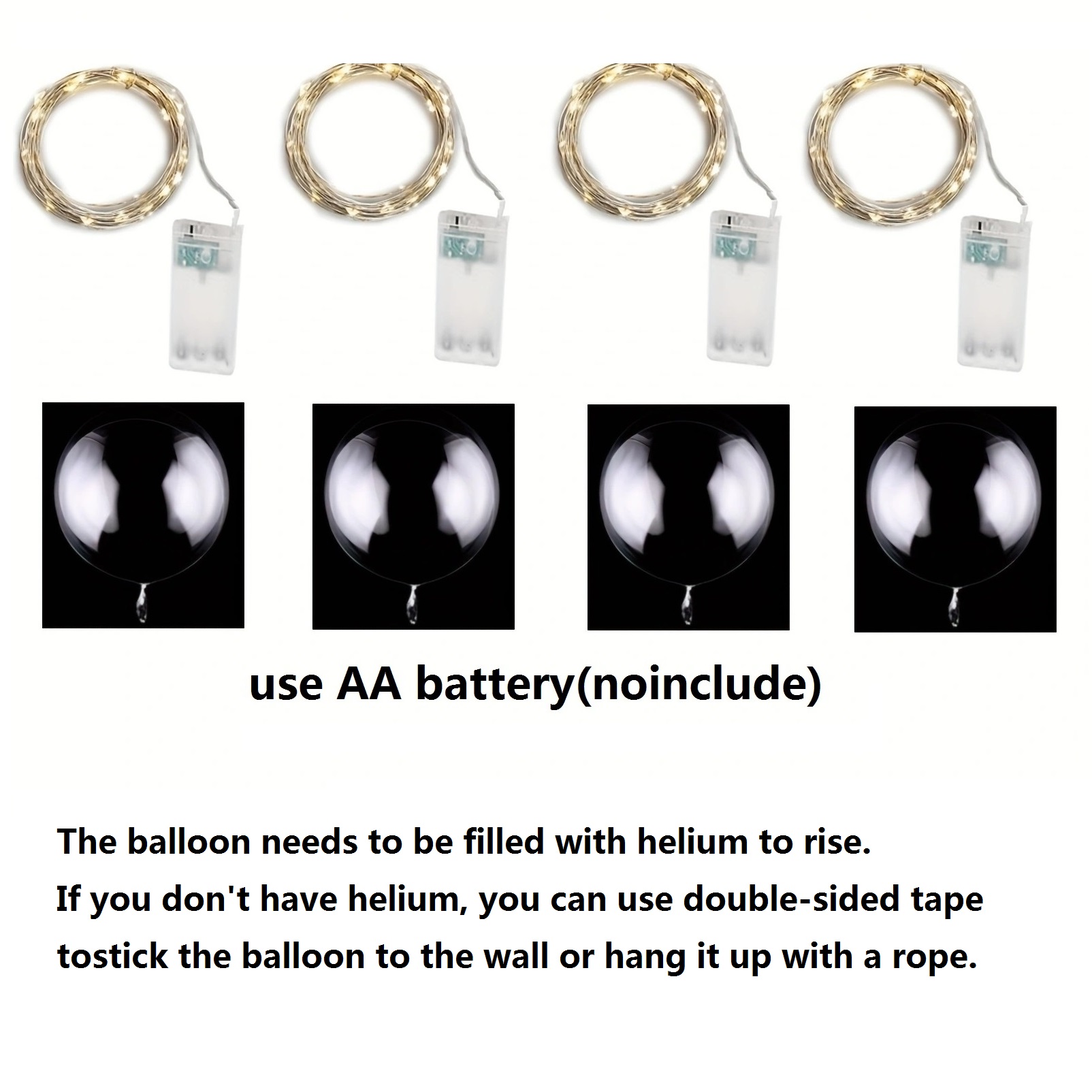 4PCS Led Balloon With Light Lu - Led Balloon Light 评论和价格