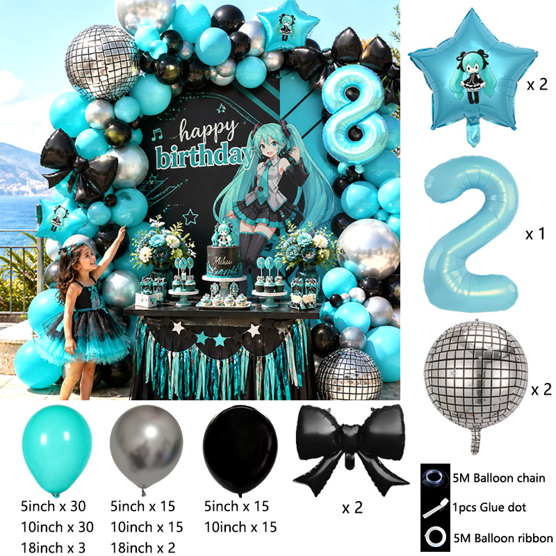 Hatsune Miku Virtual Singer Ba - Balloon Arch Kit 评论和价格