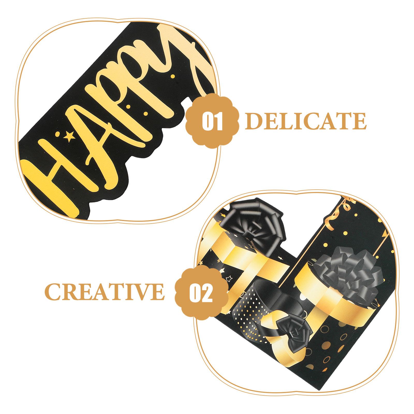 Creative Black Gold 2025 Photo - Photo Booth Frame 评论和价格