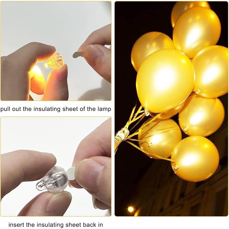 ABLN-Balloon Lights Pack Of 10 - Led Balloon Light 评论和价格