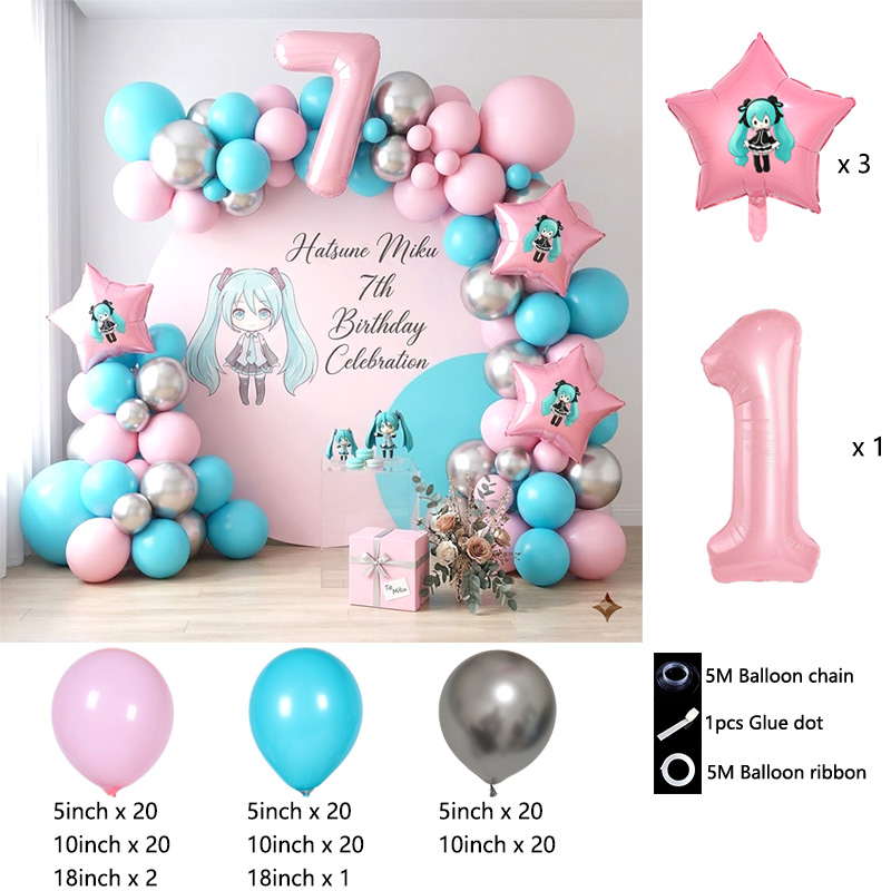 Hatsune Miku Virtual Singer Ba - Balloon Arch Kit 评论和价格