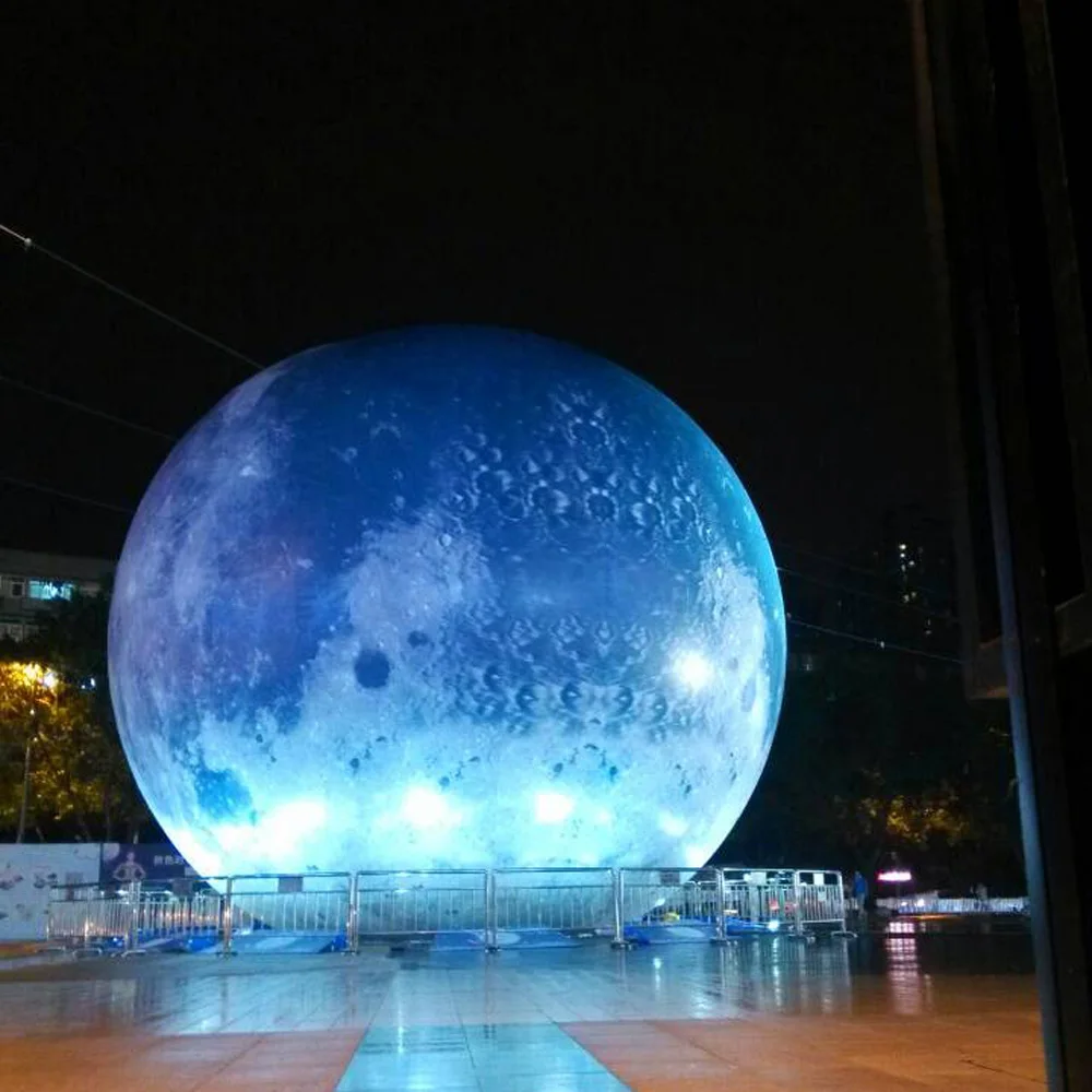 Giant Inflatable Blue Moon Bal - Led Balloon Light 评论和价格