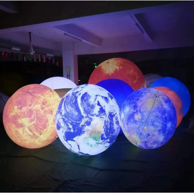 Giant Inflatable Blue Moon Bal - Led Balloon Light 评论和价格